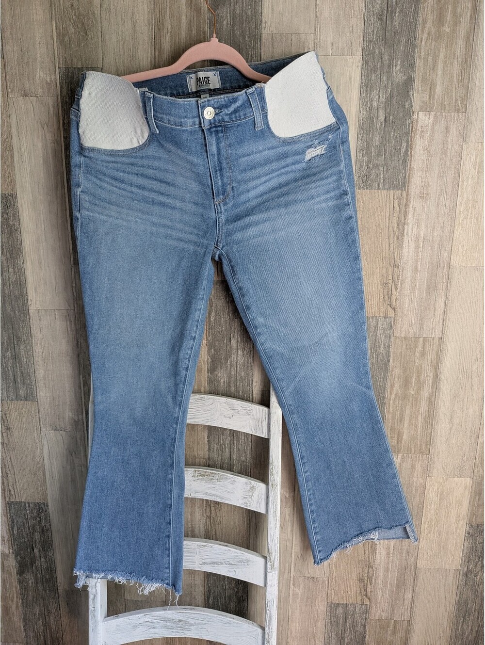 Paige Colette Crop flare jeans pre owned 30